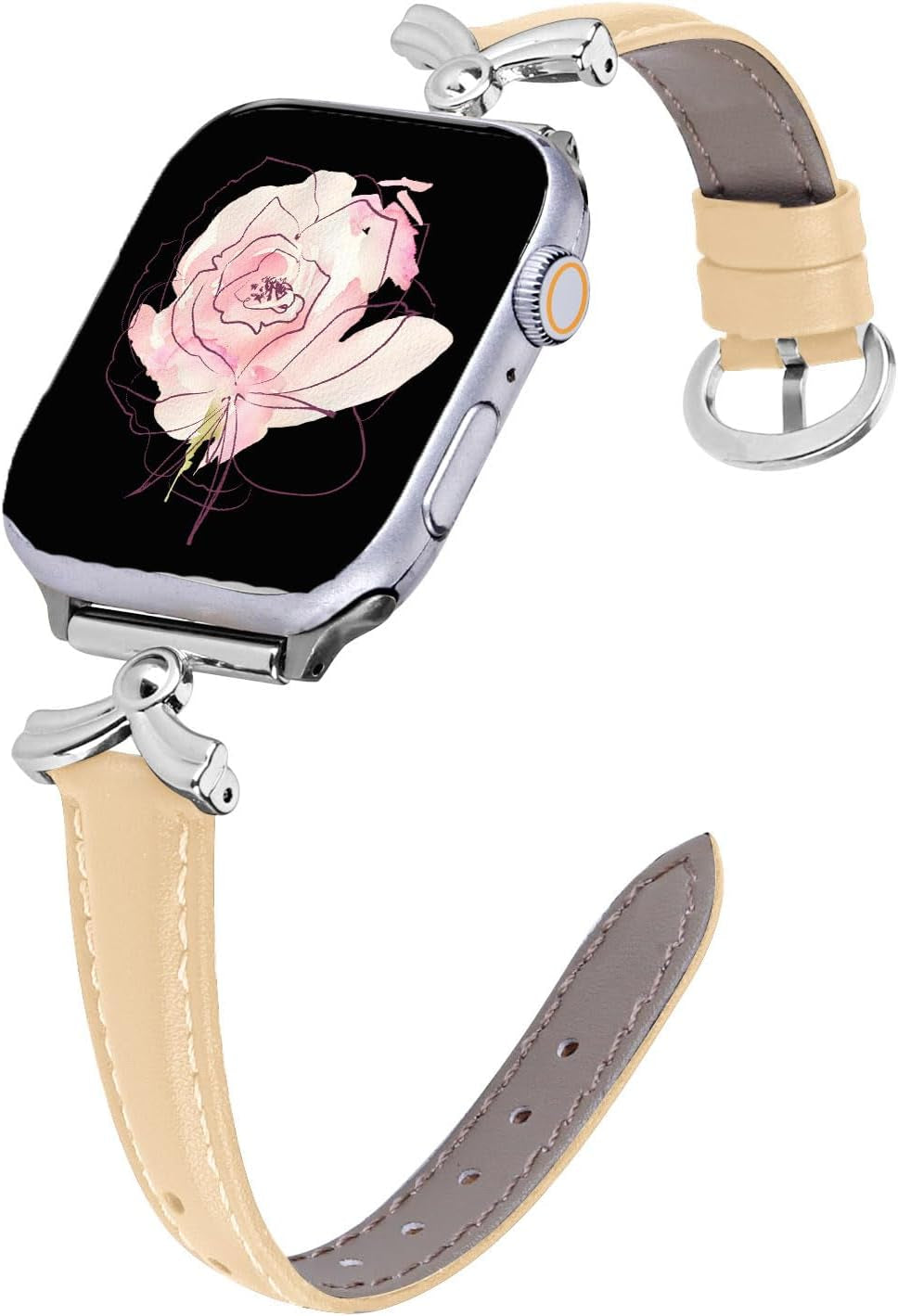 Leather Band Compatible with Apple Watch 38Mm 40Mm 41Mm 42Mm 44Mm 45Mm 49Mm Ultra, Replacement Handmade Leather Strap for Iwatch
