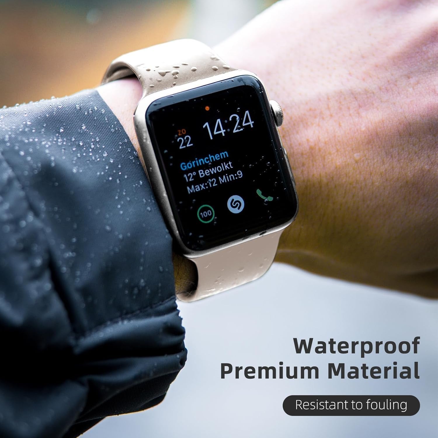 Sport Bands Compatible with Apple Watch Band 38Mm 40Mm 41Mm 42Mm 44Mm 45Mm 46Mm 49Mm,Soft Silicone Waterproof Strap Compatible with Iwatch Bands Series 9 Ultra 8 7 6 5 4 3 2 1 SE Universal