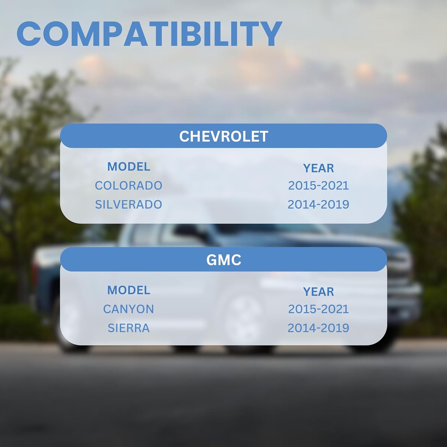 DIY Key Fob Replacement Keyless Compatible for Chevy for GMC Sierra Chevrolet Silverado 1500 2500 3500 2014-2020 GMC Canyon Chevy Colorado 2015-2021 M3N32337100