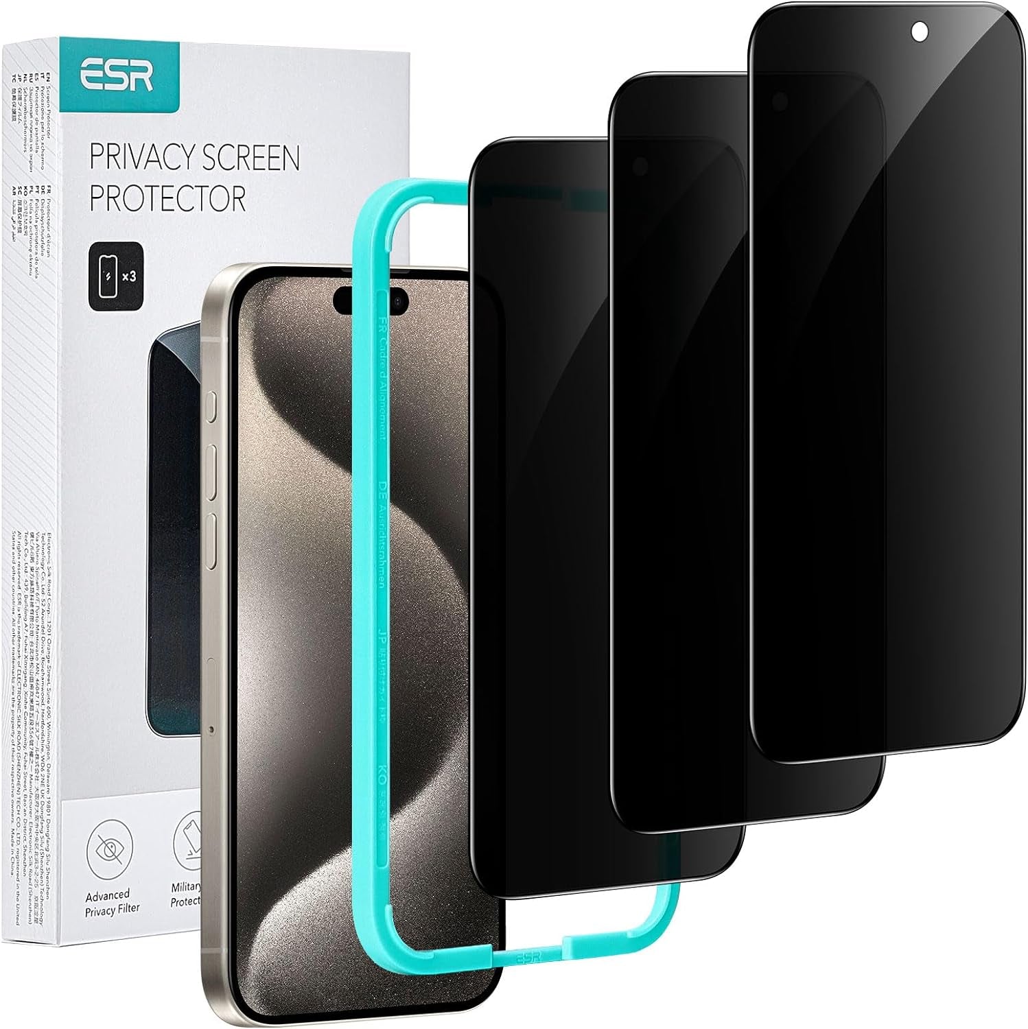 3 Pack for Iphone 16E/ Iphone SE 4/ Iphone 14/ Iphone 13/ Iphone 13 Pro Screen Protector, [9H Hardness] [Military Grade Shatterproof] Tempered Glass Film with Easy Installation Tool