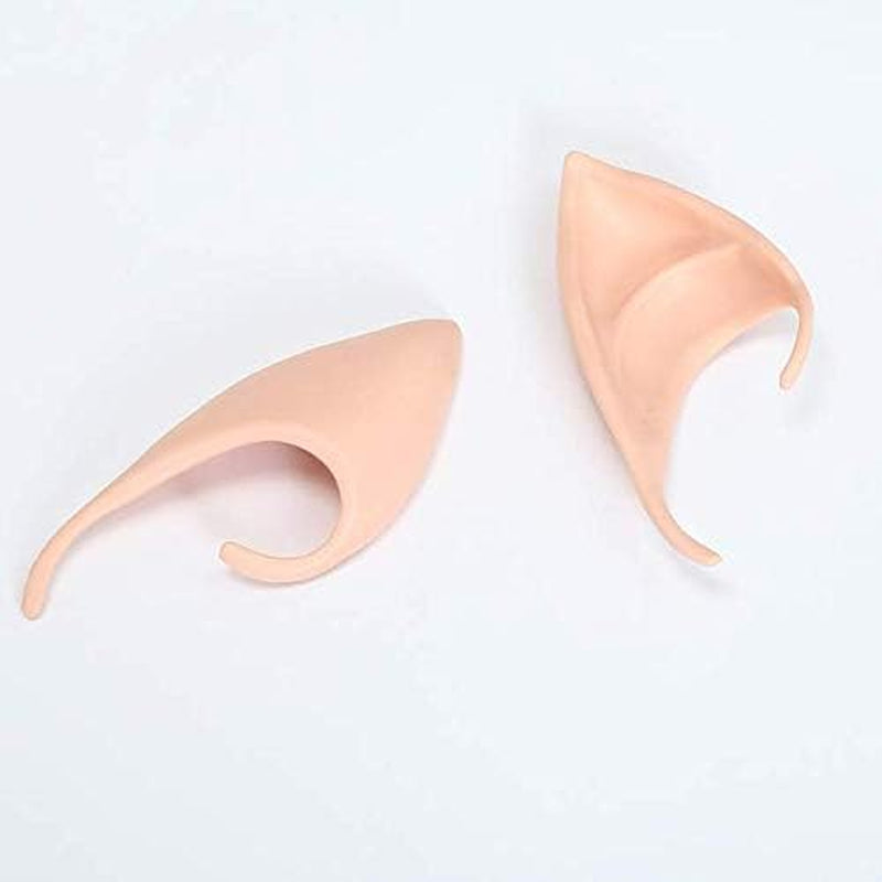 2 Pairs Elf Ear,Dress up Costume Soft Pointed Goblin Ears,Cosplay Halloween Party Dress up Elf Ears Cosplay Masquerade Accessories