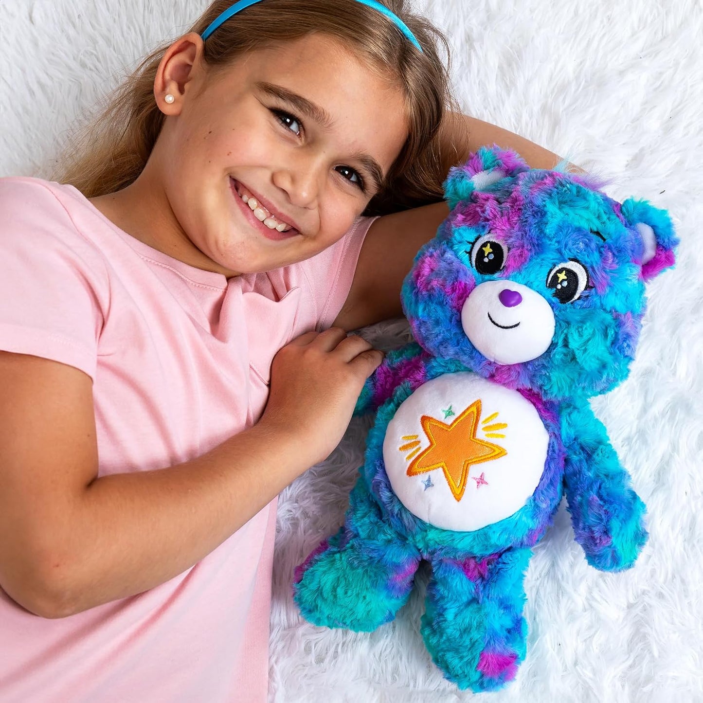 Care Bears Good Wishes, Care Bears Cuddly Toys for Children, Cute Cuddly Teddy Bear, Care Bears Collection Suitable for Girls and Boys Ages 4+ UK