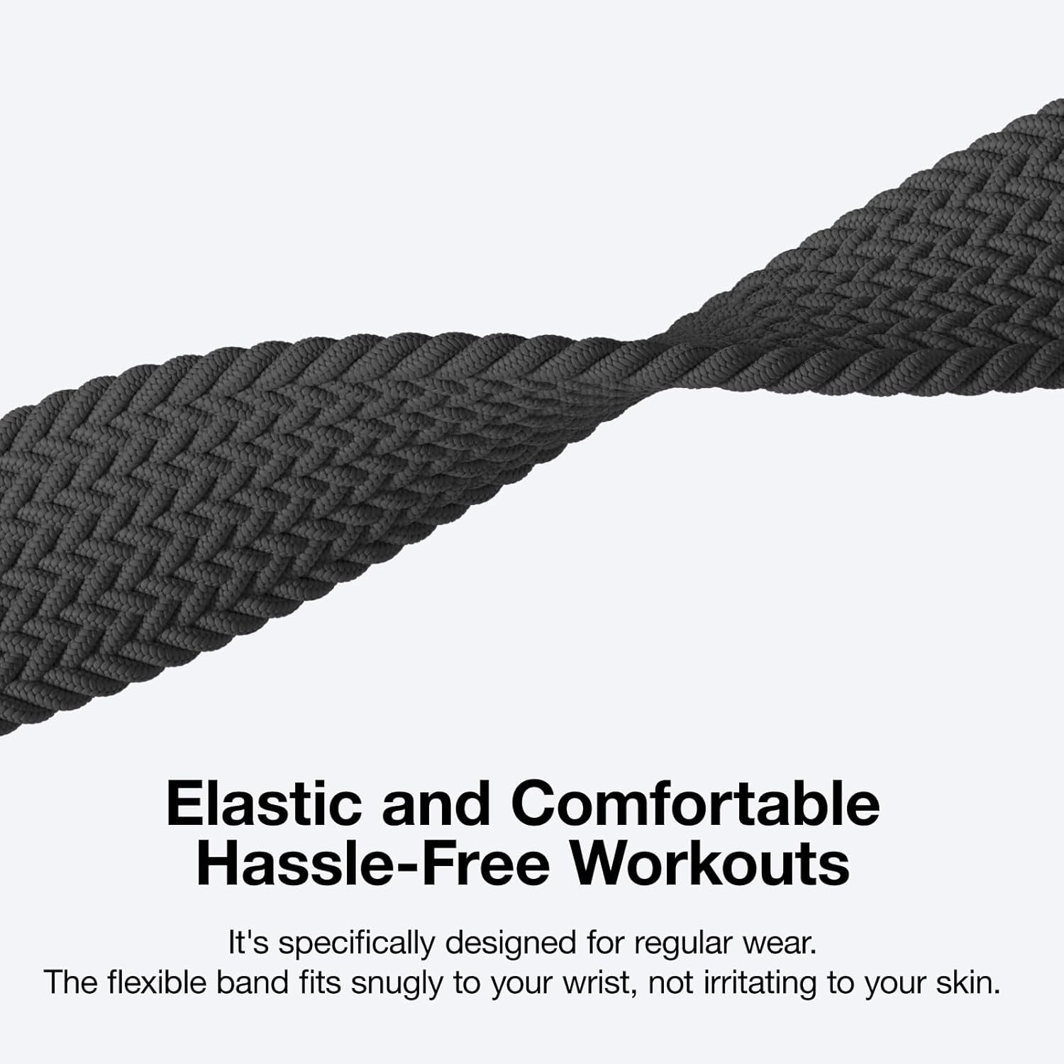 Magnetic Braided Wristbands Compatible with Apple Watch Band 42Mm 44Mm 45Mm 46Mm 49Mm, Elastic Watch Strap for Iwatch Ultra Series 10 9 8 7 6 5 4 3 2 Women and Men, 1 Extra Band for Color Combination