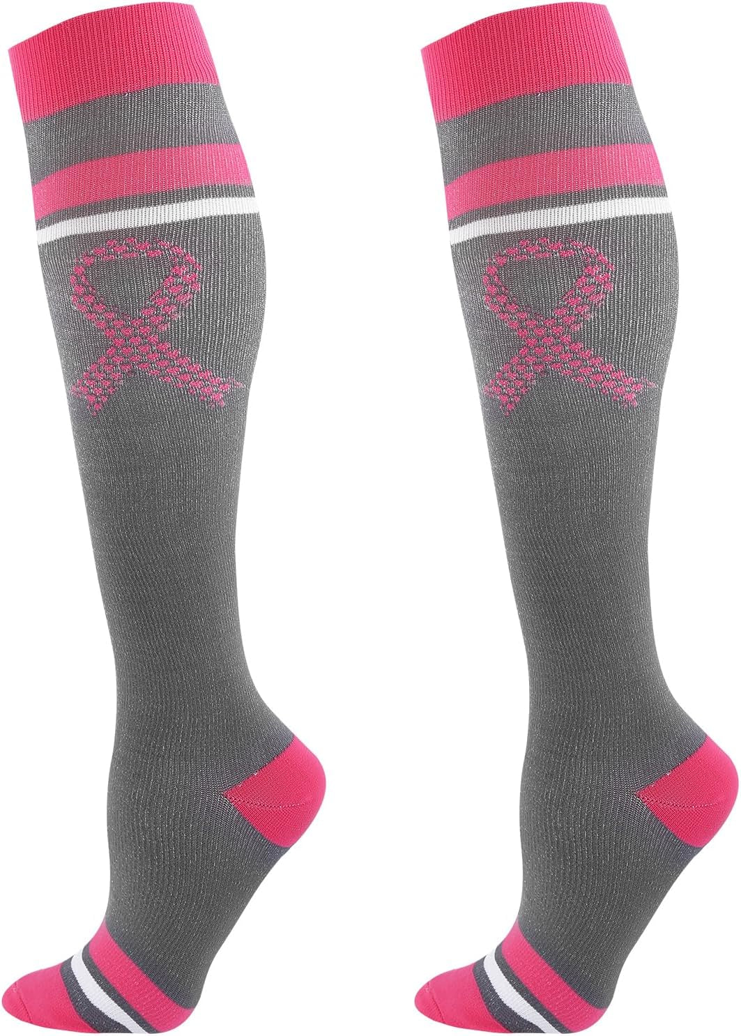 Junely Compression Socks for Women Knee High Festival Socks for Running Work Support Nurses Pregnancy Travel