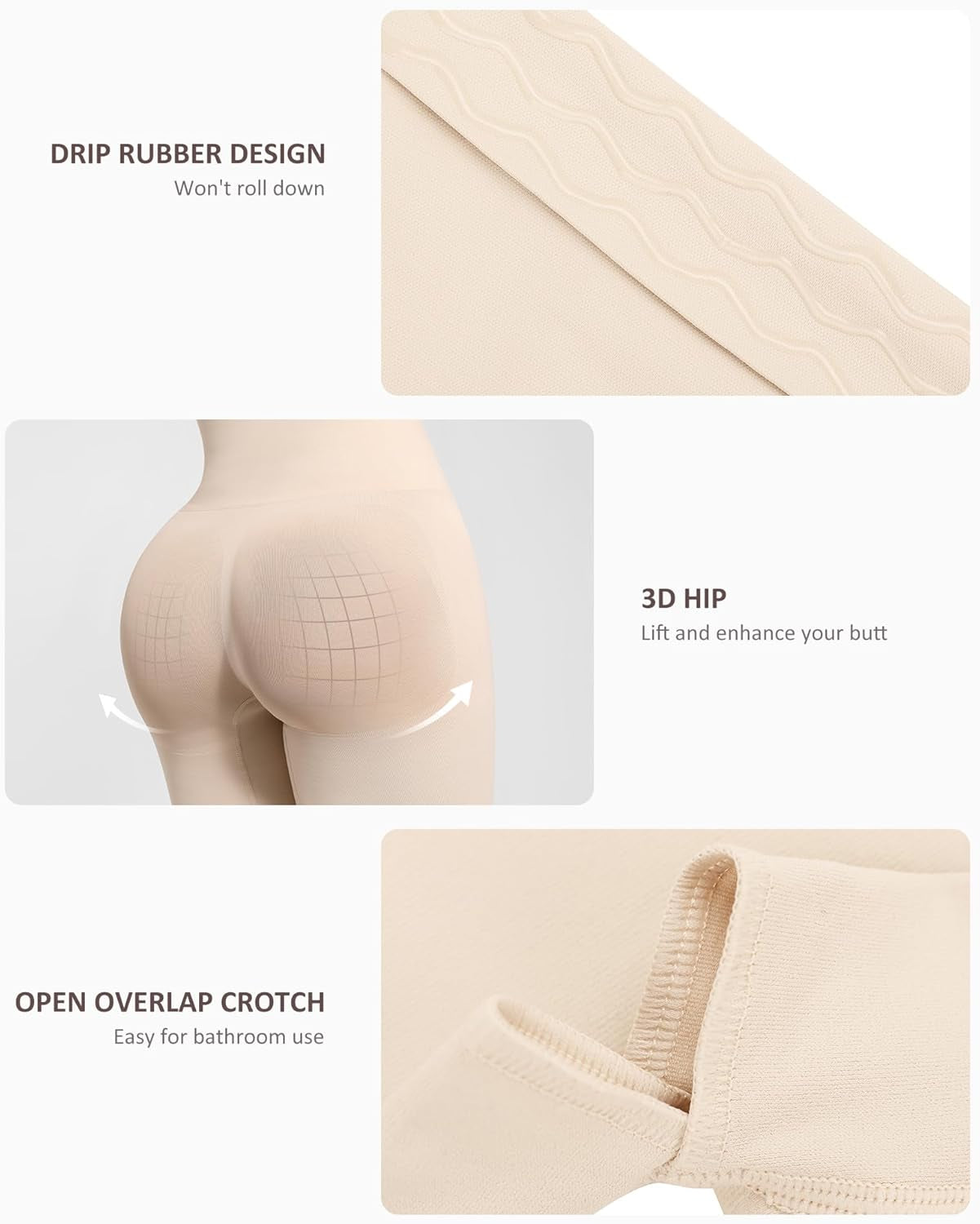Tummy Control Shapewear for Women High Waist Body Shaper Shorts Butt Lifting Control Panties