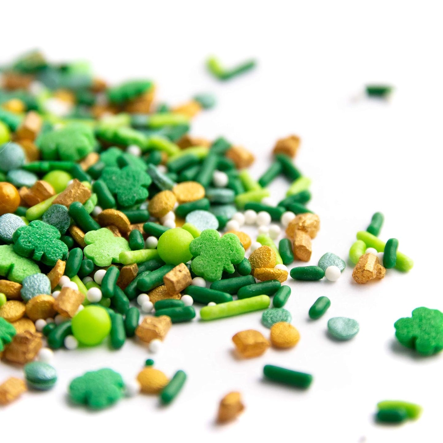Sprinkles, St. Patricks Day, Edible Sprinkle Mix, Perfect for Cake Decorations, Baking, Ice Cream, Cookies, Cupcake Topper, 6 Ounces (Leprechaun)