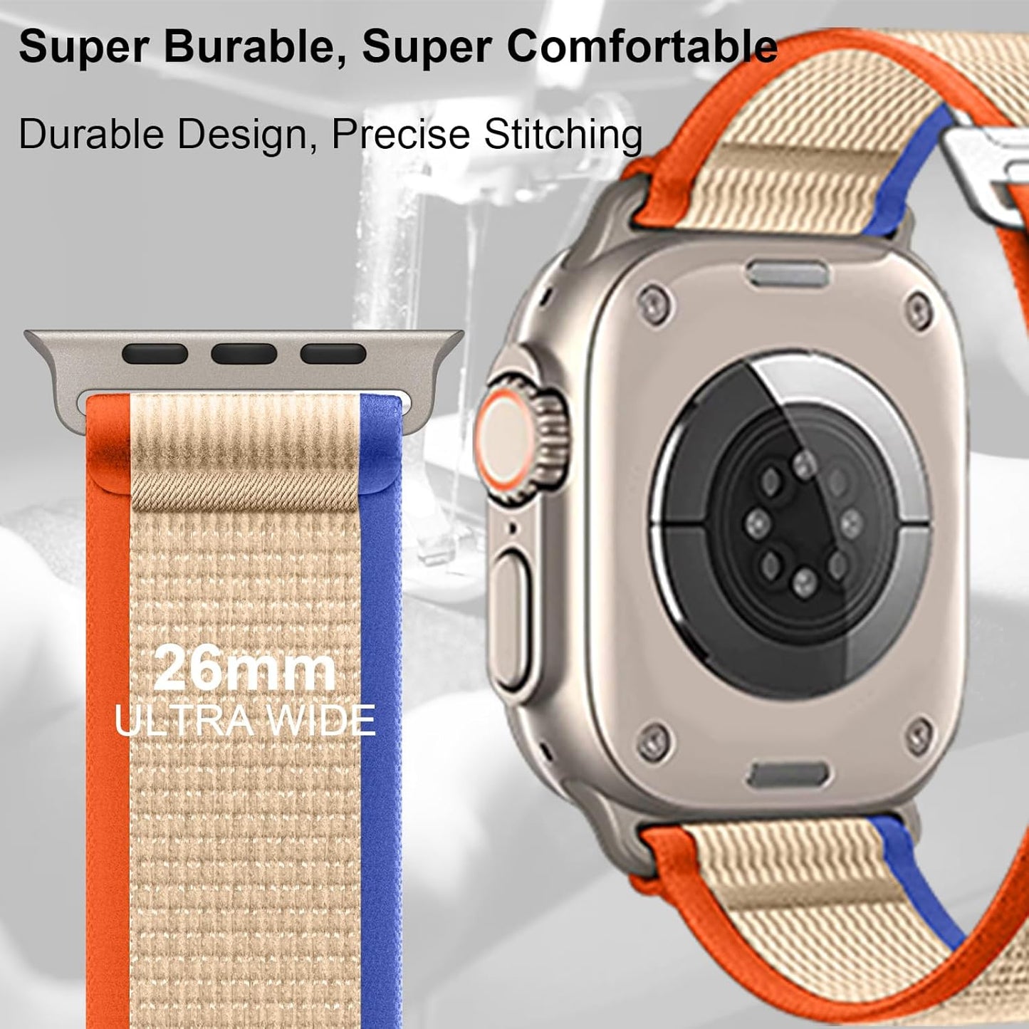 Compatible with Apple Watch Ultra Band 49Mm 45Mm 44Mm 42Mm Men Women, Trail Loop+Alpine Loop Apple Watch Band for Iwatch Series 9/8/7/6/5/4/3/2/1/Se/Ultra/Ultra 2