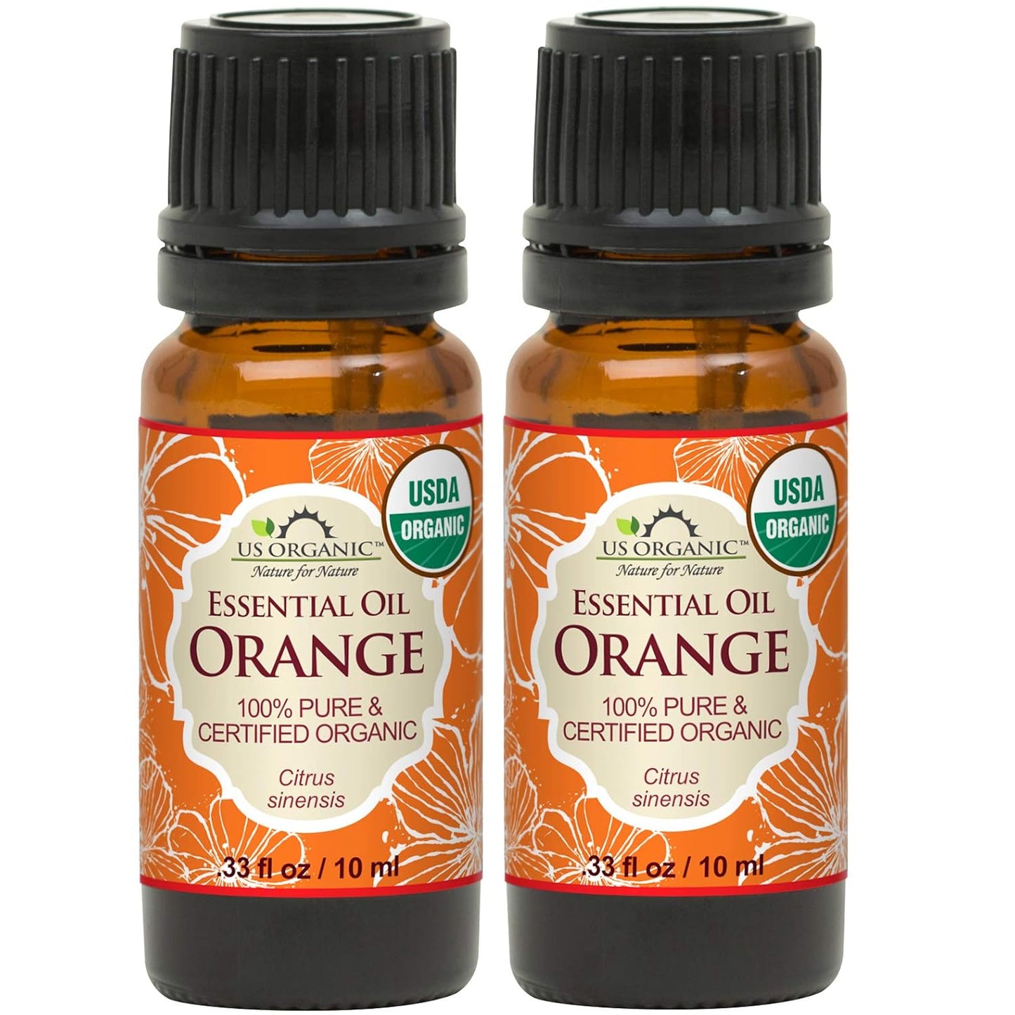 100% Pure Peppermint Essential Oil - USDA Certified Organic - 10 Ml Pack of 2 - W/Improved Caps and Droppers (More Size Variations Available) TLBH