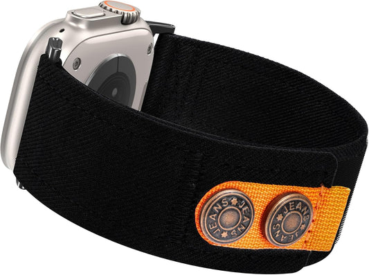 Canvas Fabric Sport Band Rivet Compatible with Apple Watch Ultra 38/40/41/42/44/45/49Mm Men Strap for Iwatch 8 SE 7 6 5 4 3 2