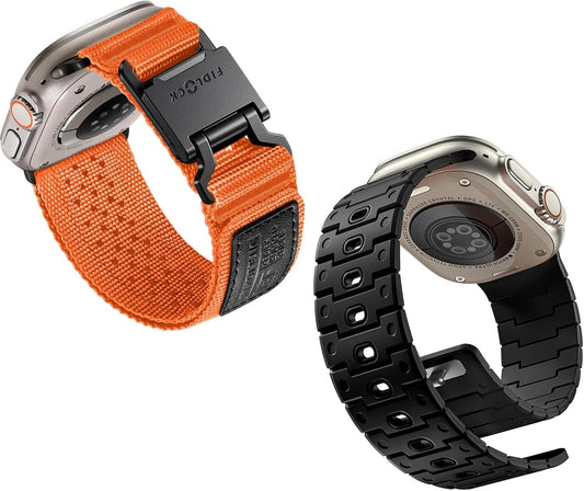 R-Nylon Fidlock Magnetic Buckle Band and Magnetic Watchband Compatible with Apple Watch Ultra Band/Apple Watch Ultra 2 Band - Durablebands for Iwatch Series 10 46Mm, 9/8/7 45Mm, SE/6/5/4 44M