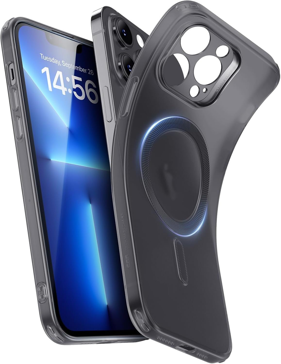 for Iphone 16E Case, for Iphone SE 4 Case Compatible with Magsafe, Camera Protection, Shockproof Thin Cover, Resists Yellowing Scratches, Magnetic Iphone Case for 16E, Zero Series,Frosted Black