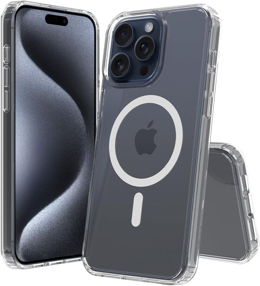 2025 New Magnetic for Iphone 16E Case,Compatible with Magsafe,Military Grade Drop Tested, Shockproof Matte Translucent Hard Back Slim Protective Case.Black Magnetic Circle.