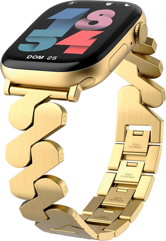 Classic Metal Band Compatible with Apple Watch Bands 38Mm 40Mm 41Mm 42Mm 44Mm 45Mm 46Mm 49Mm Men & Women Iwatch Strap Bracelet for Apple Watch Series 10 9 8 7 6 5 4 3 2 1 Ultra 2 SE Ultra