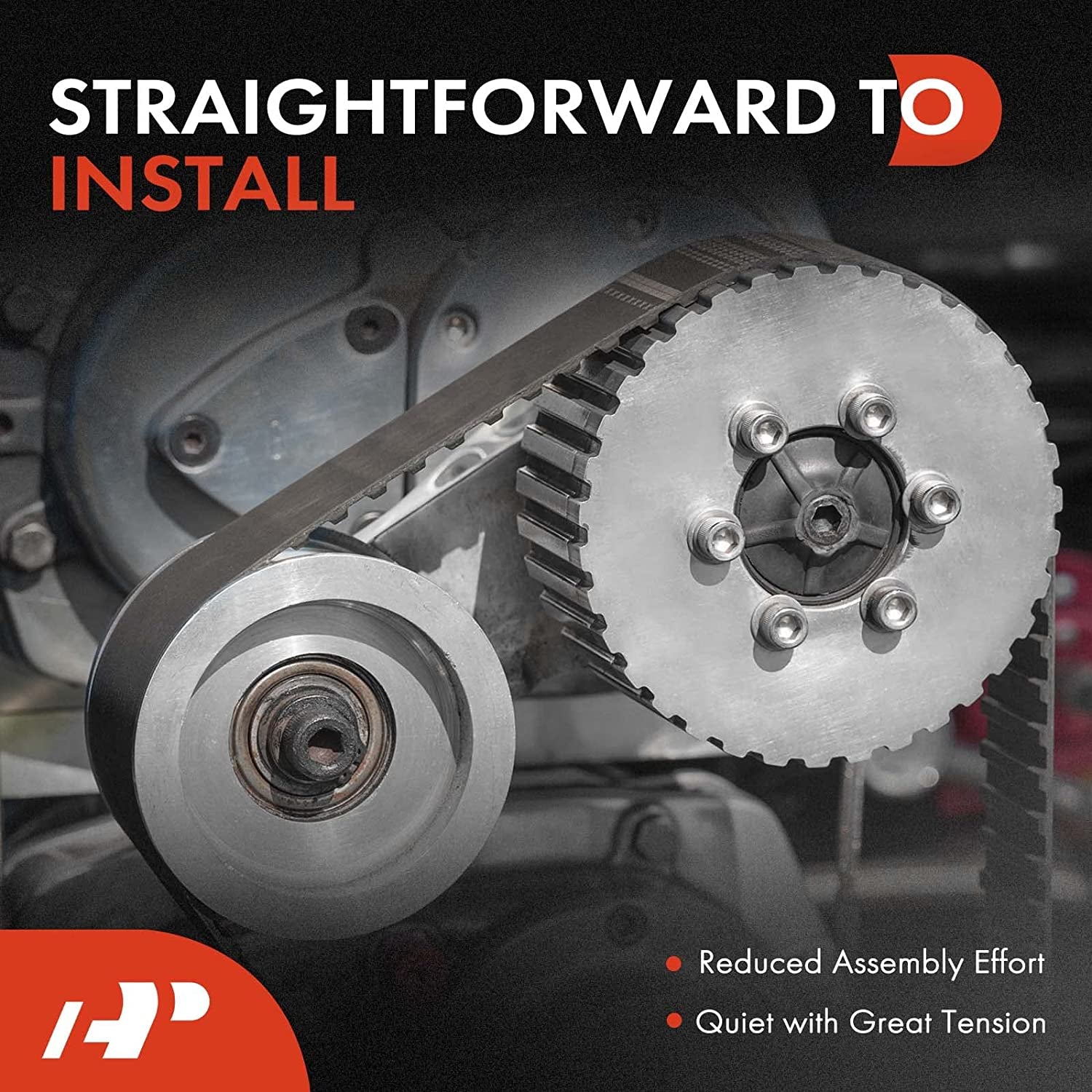 Belt Tensioner Assembly with Pulley Compatible with Honda Accord 2003-2007, Civic 2006-2015, CR-V, Element & Acura TSX, CSX, RDX, ILX, Replace# 31170RAAA01, 31170PNA023