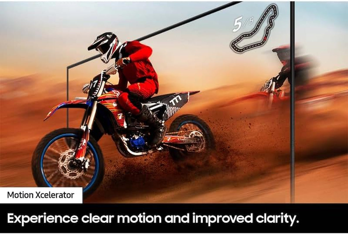 SAMSUNG 43-Inch Class DU7200B (2024) Crystal UHD 4K Smart Tizen TV Slim Look | Purcolor | Mega Contrast | Motion Xcelerator | Q-Symphony-Only | UN43DU7200BXZA (Renewed)