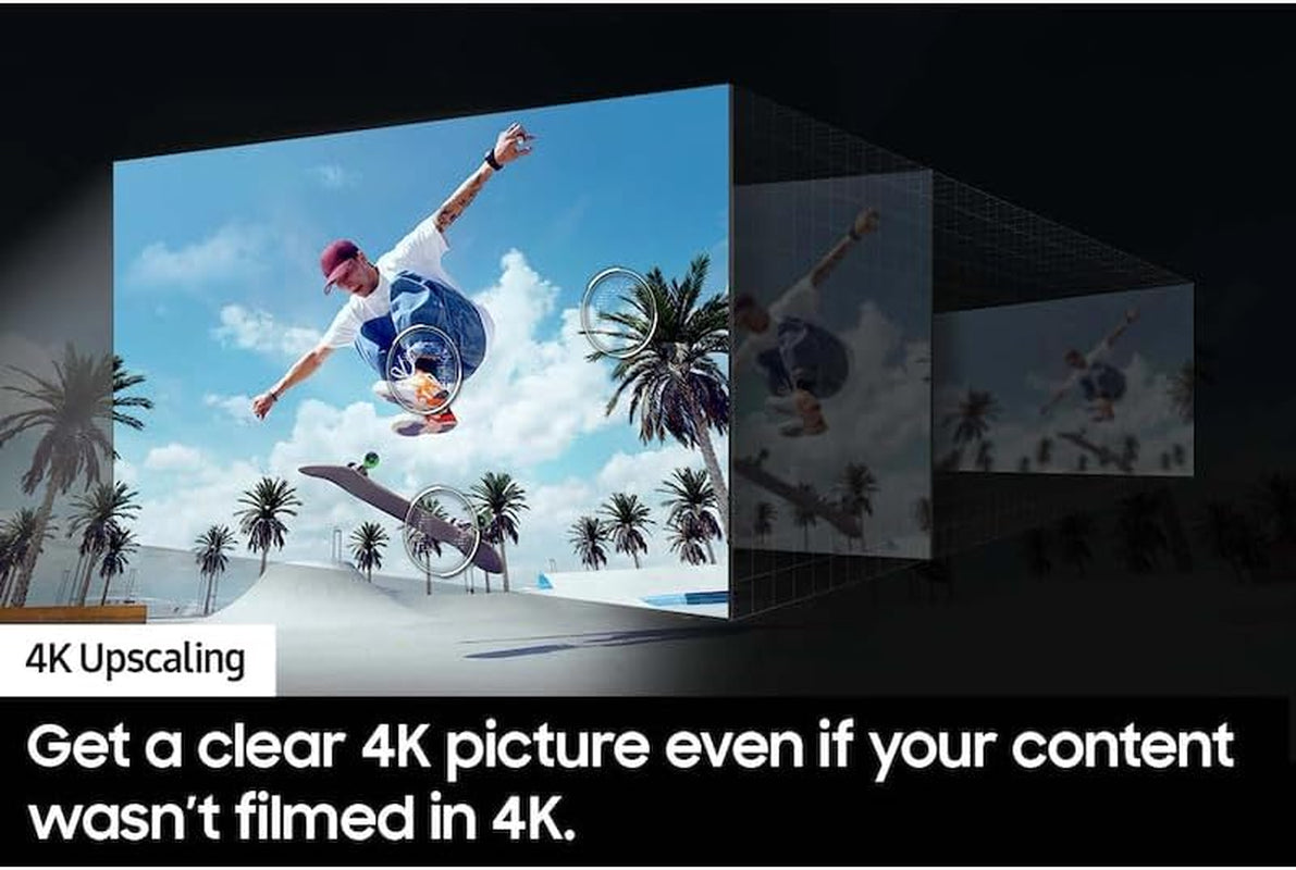 SAMSUNG 43-Inch Class DU7200B (2024) Crystal UHD 4K Smart Tizen TV Slim Look | Purcolor | Mega Contrast | Motion Xcelerator | Q-Symphony-Only | UN43DU7200BXZA (Renewed)