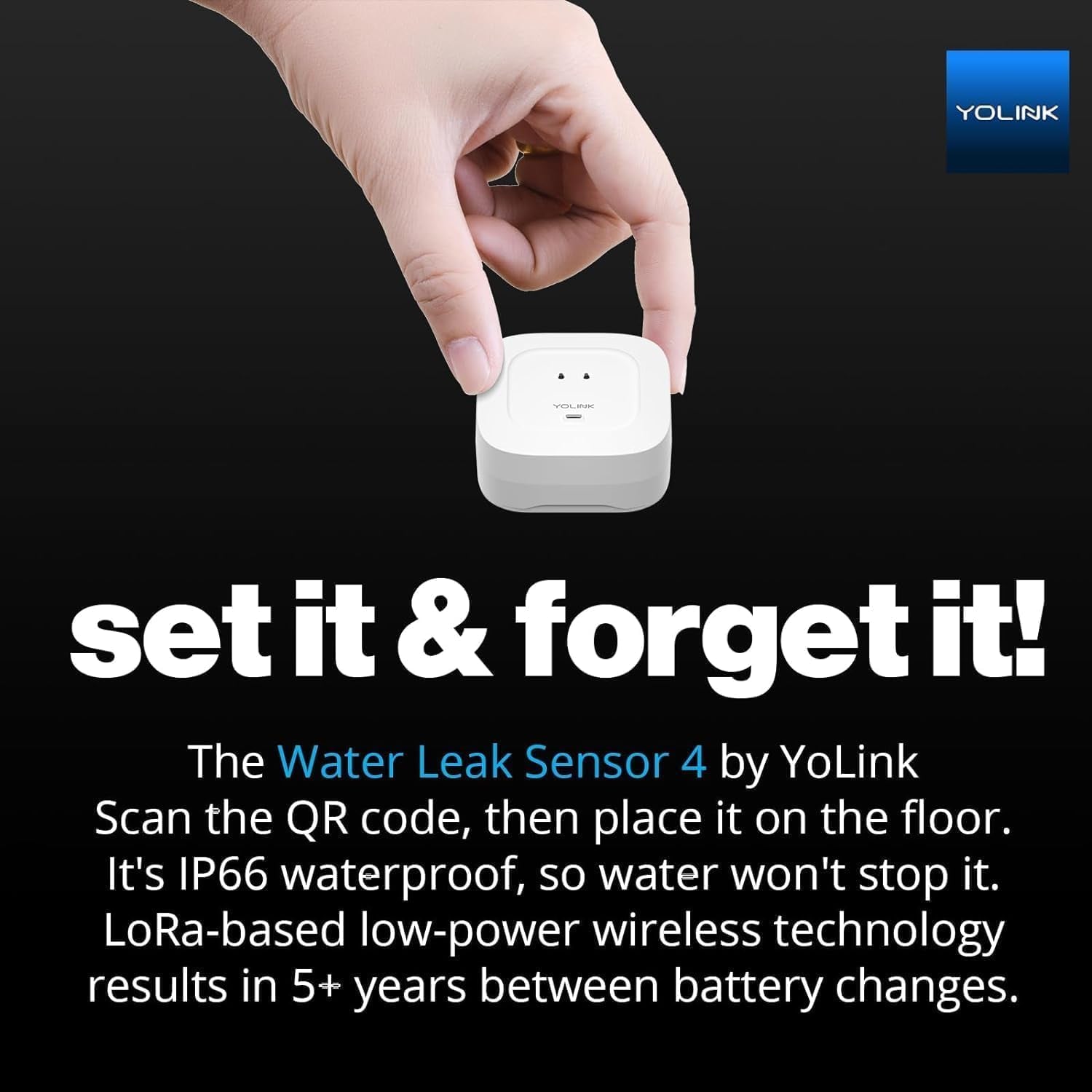 Smart Home Starter Kit: Speakerhub & Water Leak Sensor 4 with 105Db Audio Alarm 3-Pack, Sms/Text, Email & Push Notifications, Freeze Warning, Lora up to 1/4 Mile Open-Air Range, W/Alexa, IFTTT