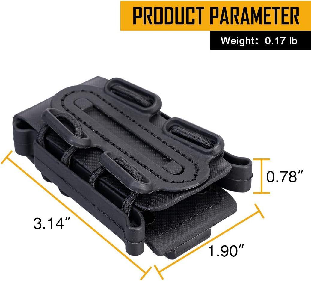 9Mm Mag Pouches Pistol Magazine Pouch Soft Shell Magazine Pouch Tactical Mag Carrier for Belt