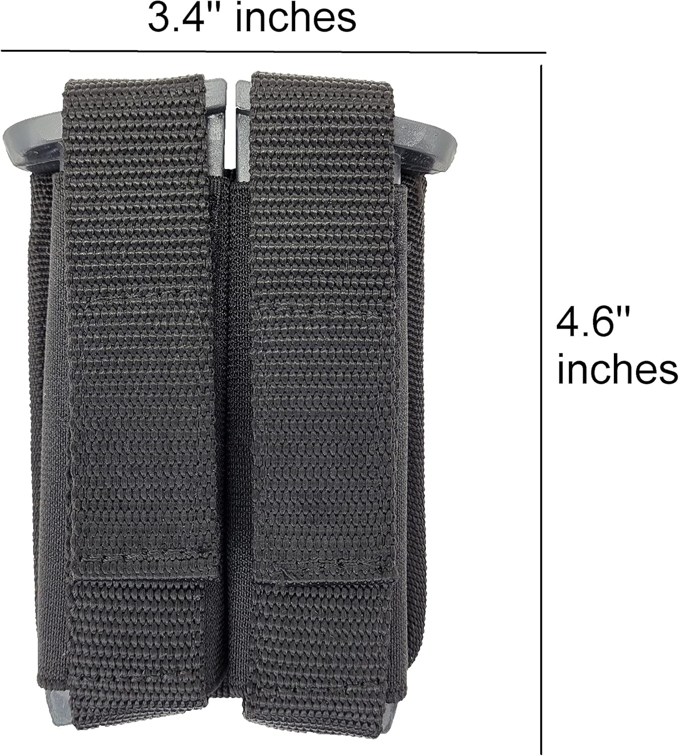 Magazine Pouch - Tactical Dual Stack Gun Mag Holster - Nylon Universal Belt Double Ammo Holder - Fits 9Mm .40 .380 10Mm for Glock Canik S&W M&P Sig Sauer Ruger Walther HK Pistols Etc - 4 Variation