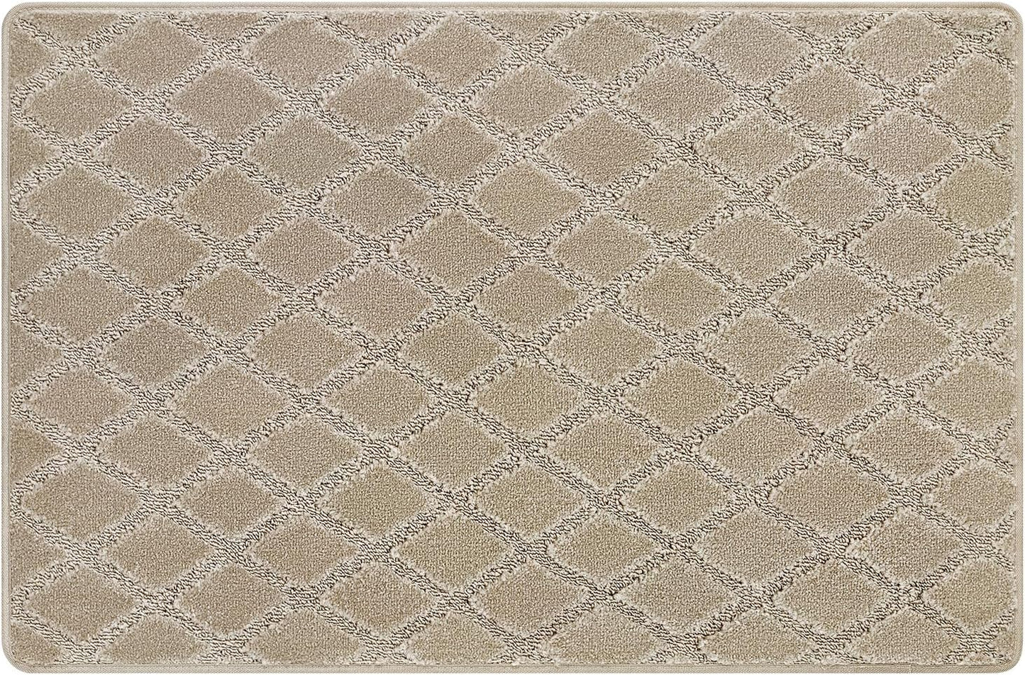 Carpet Stair Tread Landing Mat Tape Free Self Adhesive Non Slip Skid Resistant Indoor Doormat Area Rug Floor Mat for Kitchen Bathroom Workstations Washable 2' X 3'