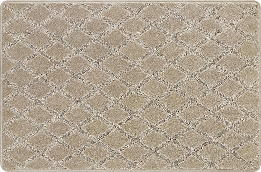 Carpet Stair Tread Landing Mat Tape Free Self Adhesive Non Slip Skid Resistant Indoor Doormat Area Rug Floor Mat for Kitchen Bathroom Workstations Washable 2' X 3'