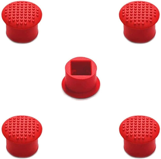 5 PCS Rubber Trackpoint Keyboard Mouse Red Cap with Soft Dome and Rim Laptop Pointer for Lenovo Thinkpad X/T/E / / L/P/Yoga Series