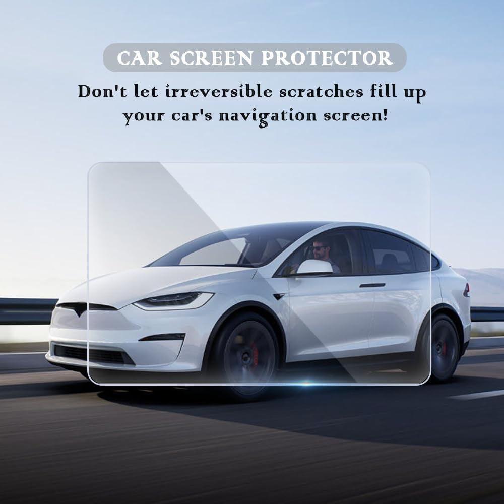 Car Screen Protector - HD Tempered Glass Screen Protecter Compatible with Tesla Model 3 & Tesla Model Y Accessories 2023-15"Anti Glare Screen Protector