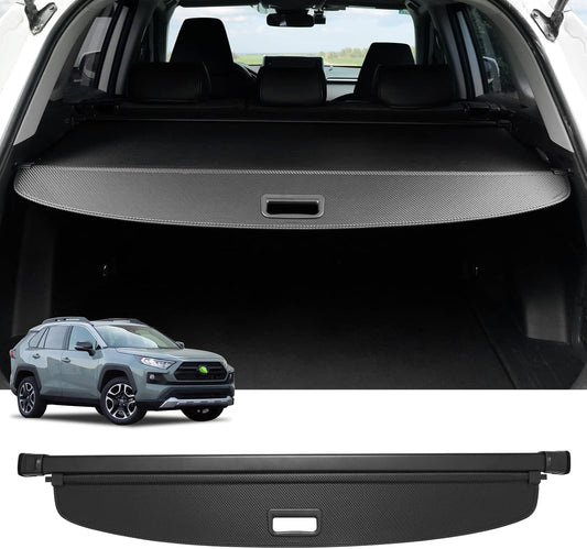 Cargo Cover for 2019-2024 2025 Toyota RAV4 Accessories Trunk Cover Retractable Trunk Shielding Shade Cargo Luggage Cover No Gap