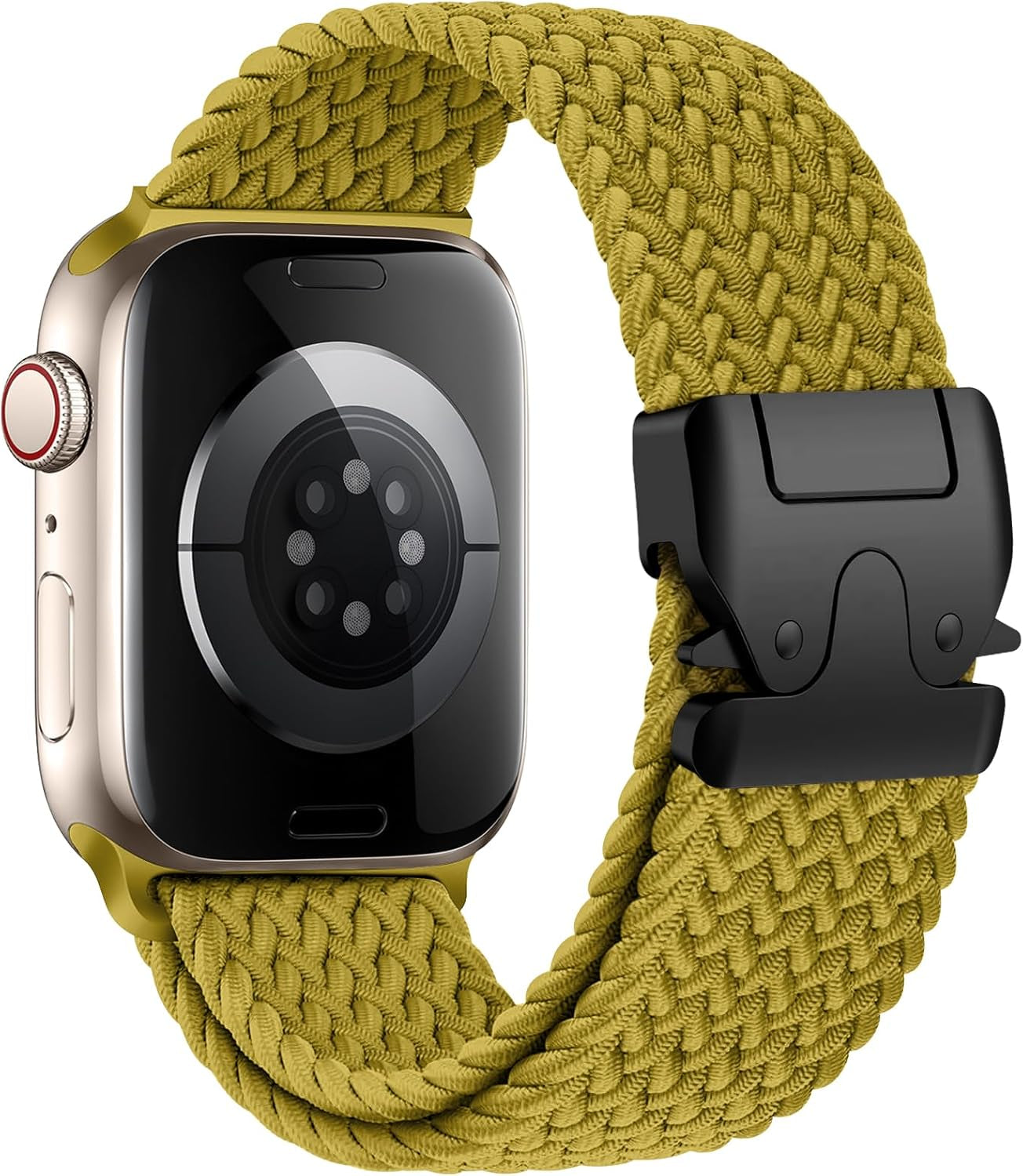 Braided Solo Loop for Apple Watch Ultra/2 Bands 49Mm 46Mm 45Mm 44Mm 42Mm Men/Women,Parachute Buckle Stretchy Elastic Nylon Sport Strap Wristband for Iwatch Bands Series 10 9 8 7 6 5 4 3 SE/2