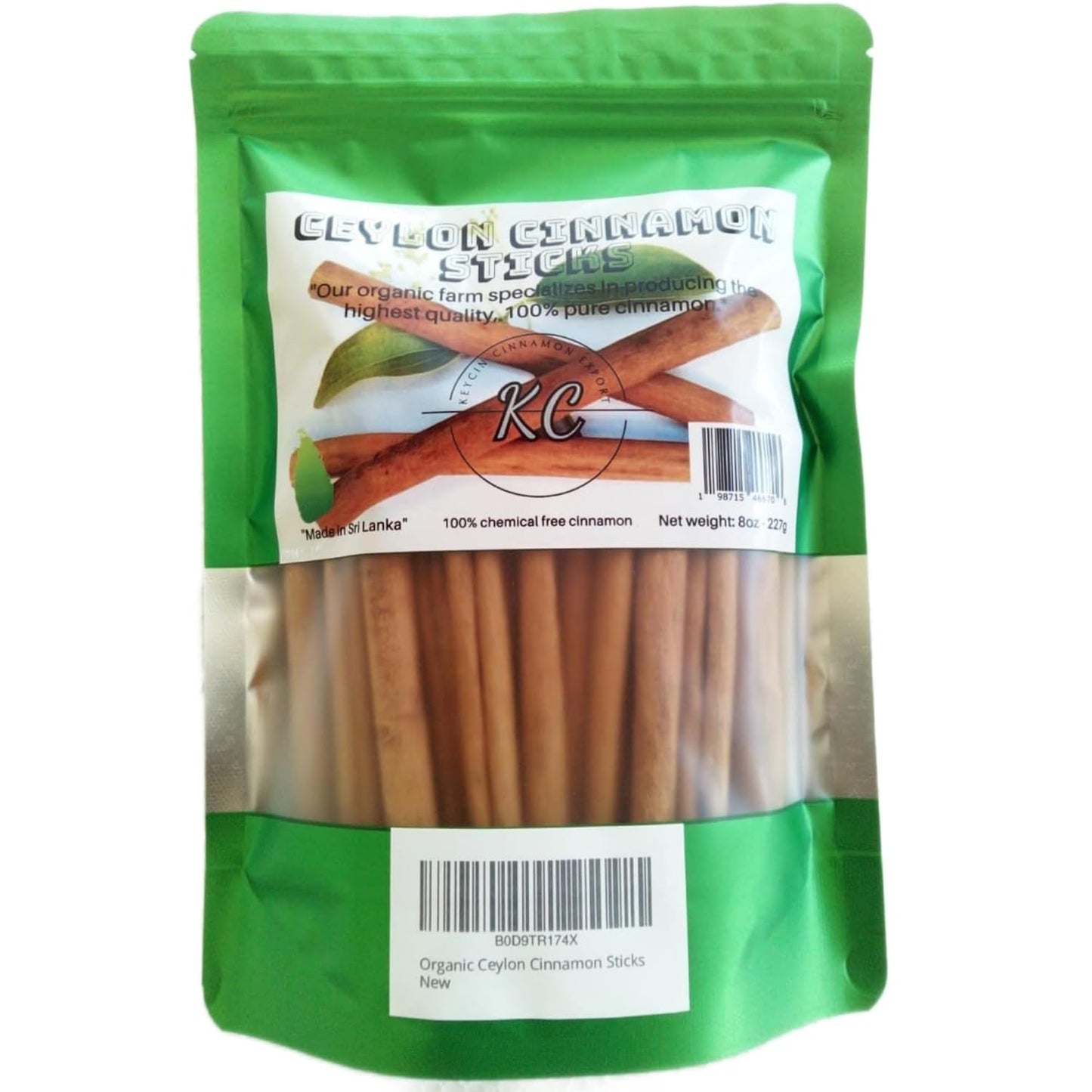 8-Ounce Premium Quality Organic Ceylon Cinnamon Sticks, 5-Inch Cinnamon Spice from Sri Lanka, True Cinnamon - Cinnamomum Verum. TLBH