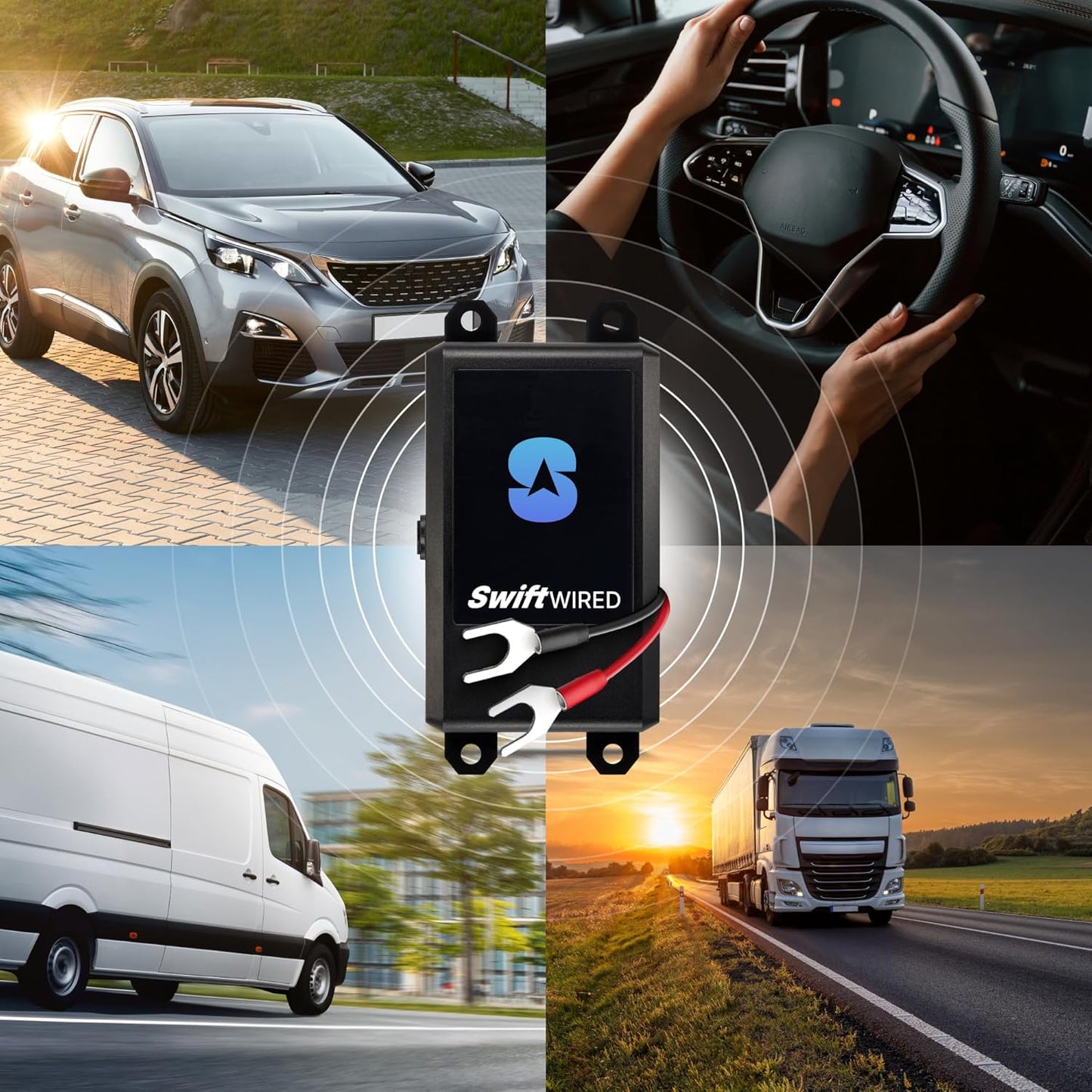 Spytec Swift Wired GPS Tracker for Cars with 3 Month Service, No Fees, GPS Tracking for Vehicles & Trucks, Easy Installation to Car Battery W/No Drain, 24/7 GPS Surveillance, USA & Worldwide Tracking TRUCK DRIVER