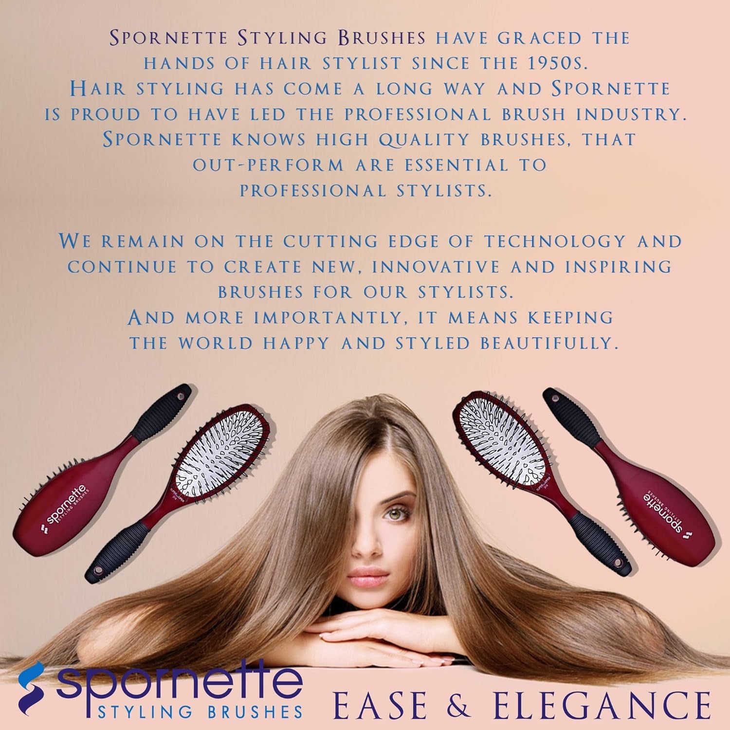 Super Looper Wig Brush, Cushioned & Looped Nylon Bristles for Hair Extensions, Wigs, Hair Pieces, Toupees & Weaves - for Brushing, Styling, & Detangling Natural & Synthetic Hair