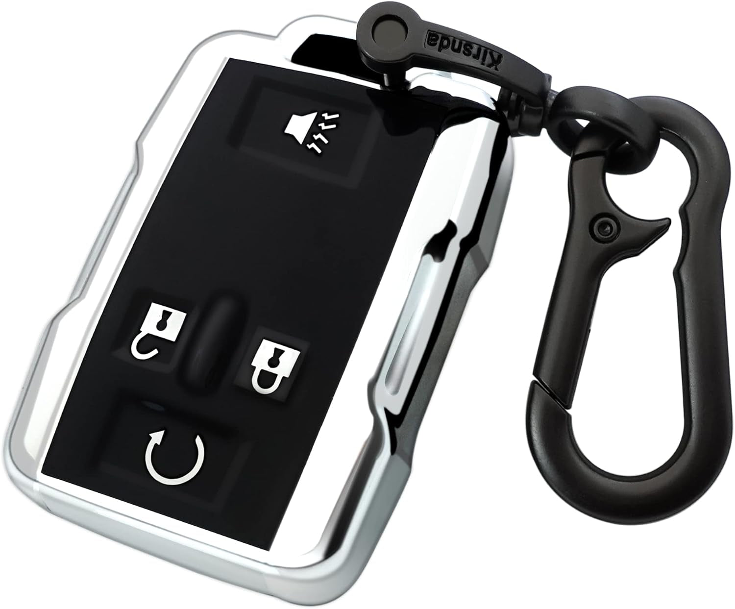 For Chevrolet Key Fob Cover Case with Keychain,Soft TPU Key Shell/Skin,4-Buttons Fit GMC Chevy Colorado Silverado Suburban Tahoe Silverado Remote Key Vehicle Accessories(Red)