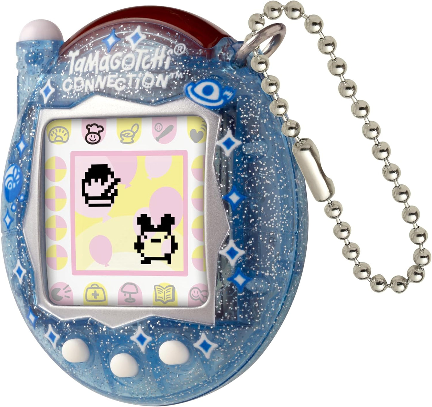 Bandai Connection Digital Pet Blue Glitter Shell Virtual Pet Electronic Toy with Infra-Red Connection for Shared Fun | Kids Toys for Girls and Boys Are Great Japanese Gifts BanUK