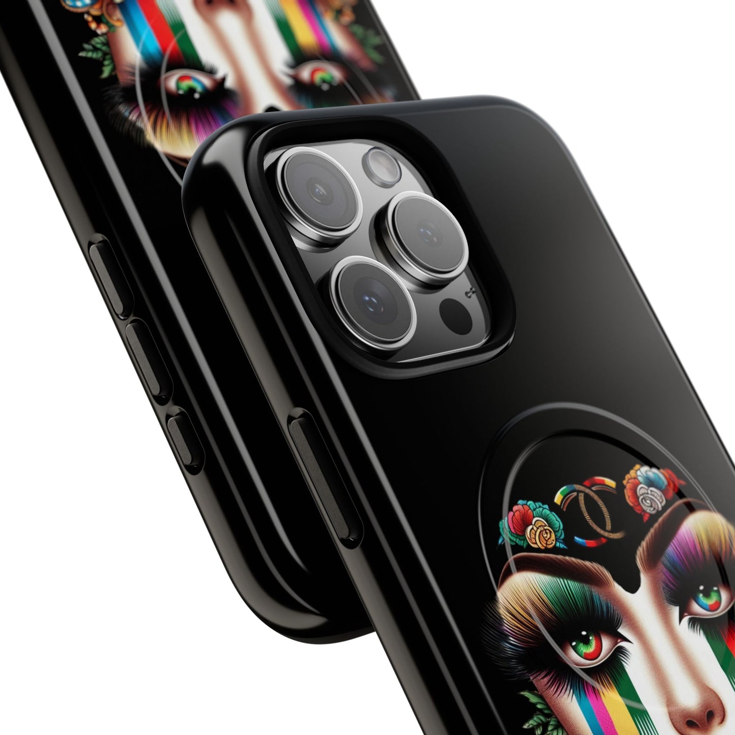 Gucci Inspired Artistic Tough Magnetic Phone Case - Vibrant Lady Design