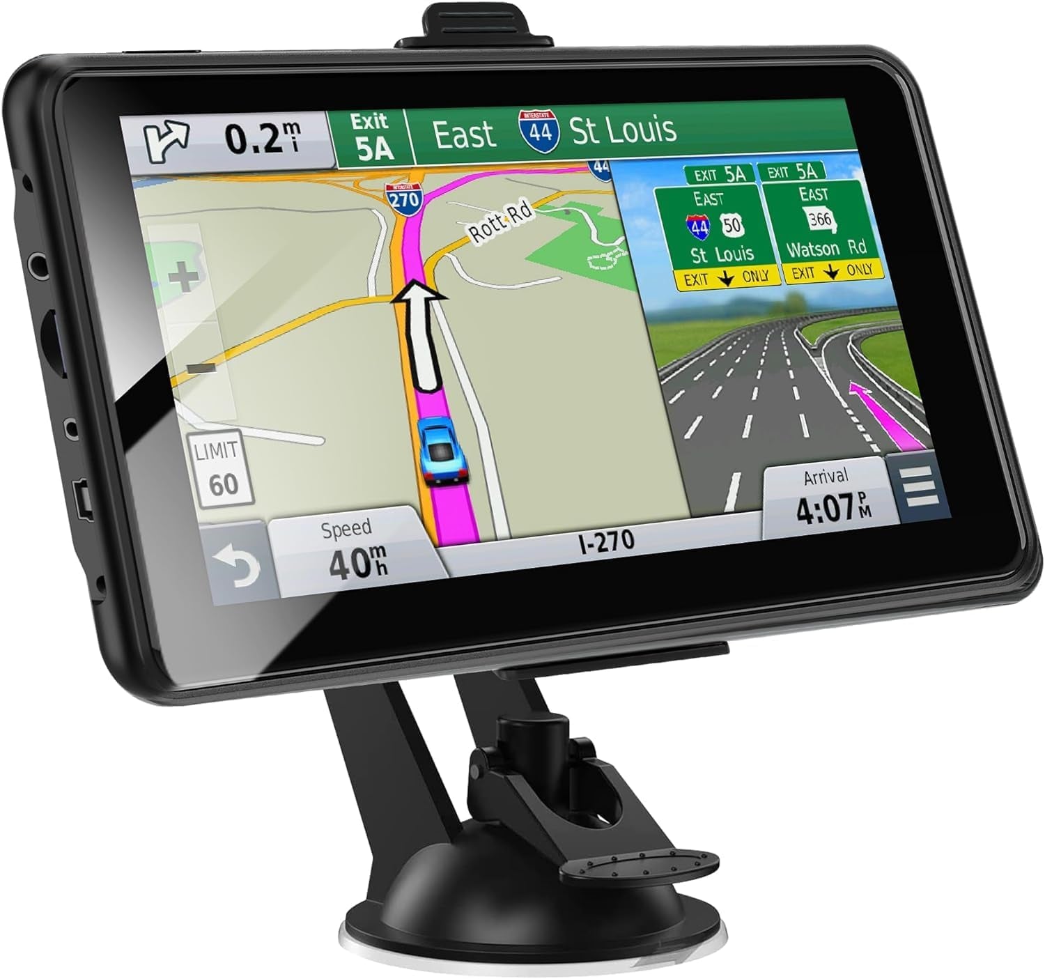 PRO GPS Navigation for Truck Car,In-Dash Vehicle GPS Screen,Rv/Commercial Drivers Semi Truck,16G 7" Navigation System with 41 Voice Warning,North America/Eu,Offline Dual Map,Lifetime Free Updates TRUCK DRIVER