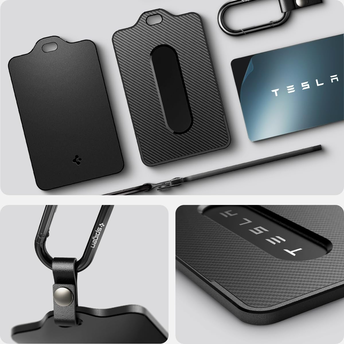 Card Holder Case Designed for Tesla Key Cards - 2 Pack