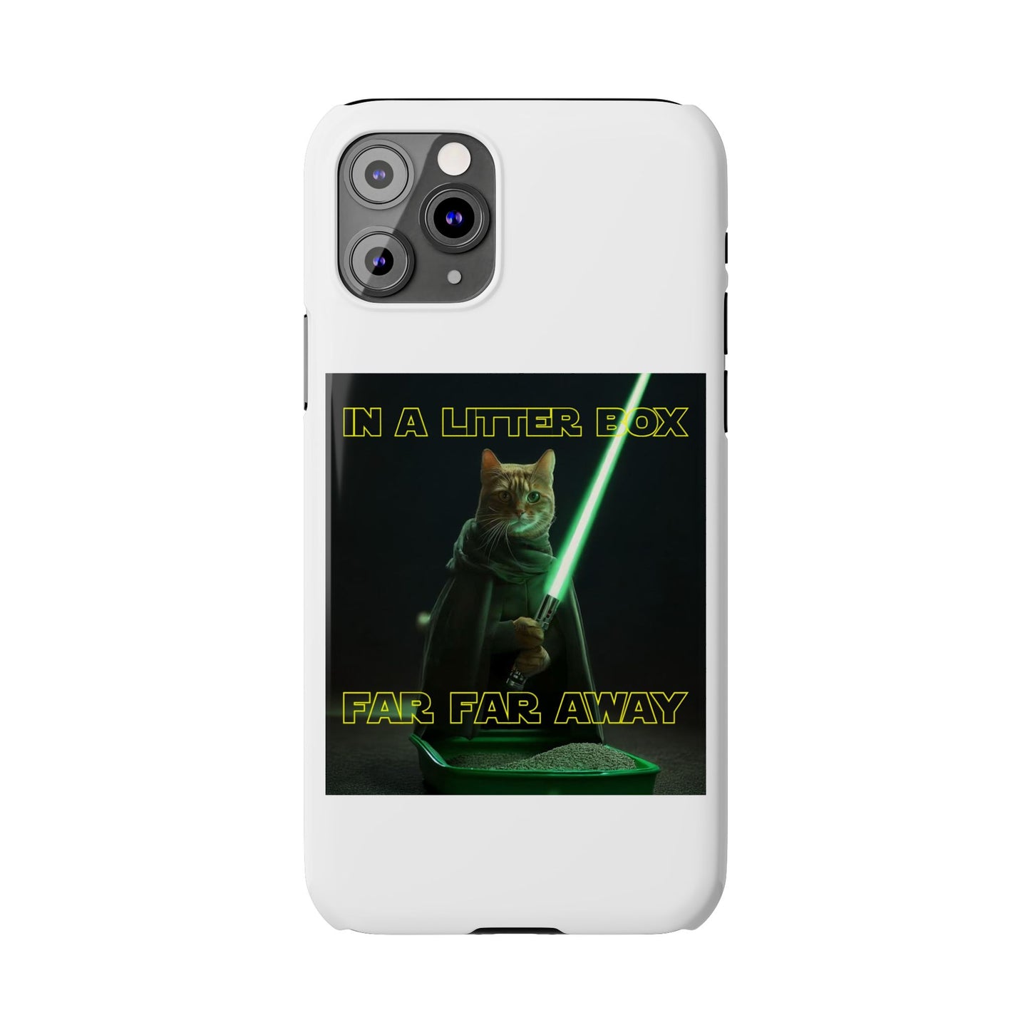 STAR WARS CAT IN A LITTER BOX FAR FAR AWAY  Slim Phone Cases