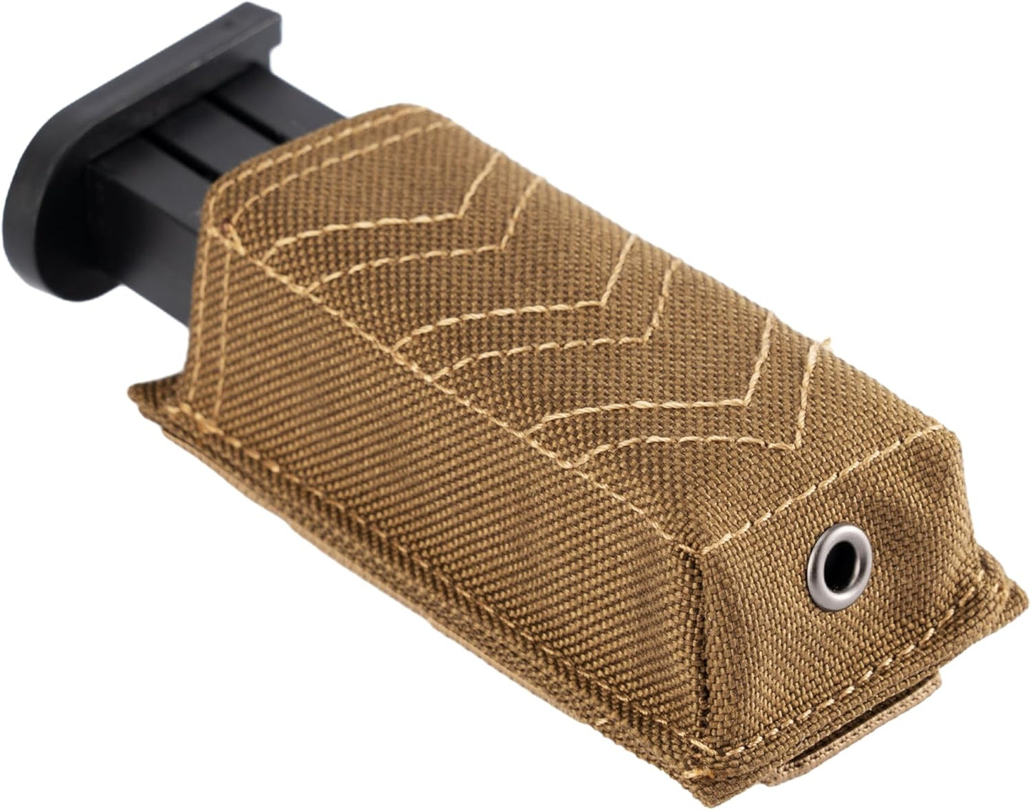 Single/Double Pistol Magazine Pouch W/Belt/Molle Snap Strap 9Mm Mag Holster W/Quick Release Insert Open Top Mag Retention Case Nylon Mag Holder for Battle Belt Duty Vest Chest Rig