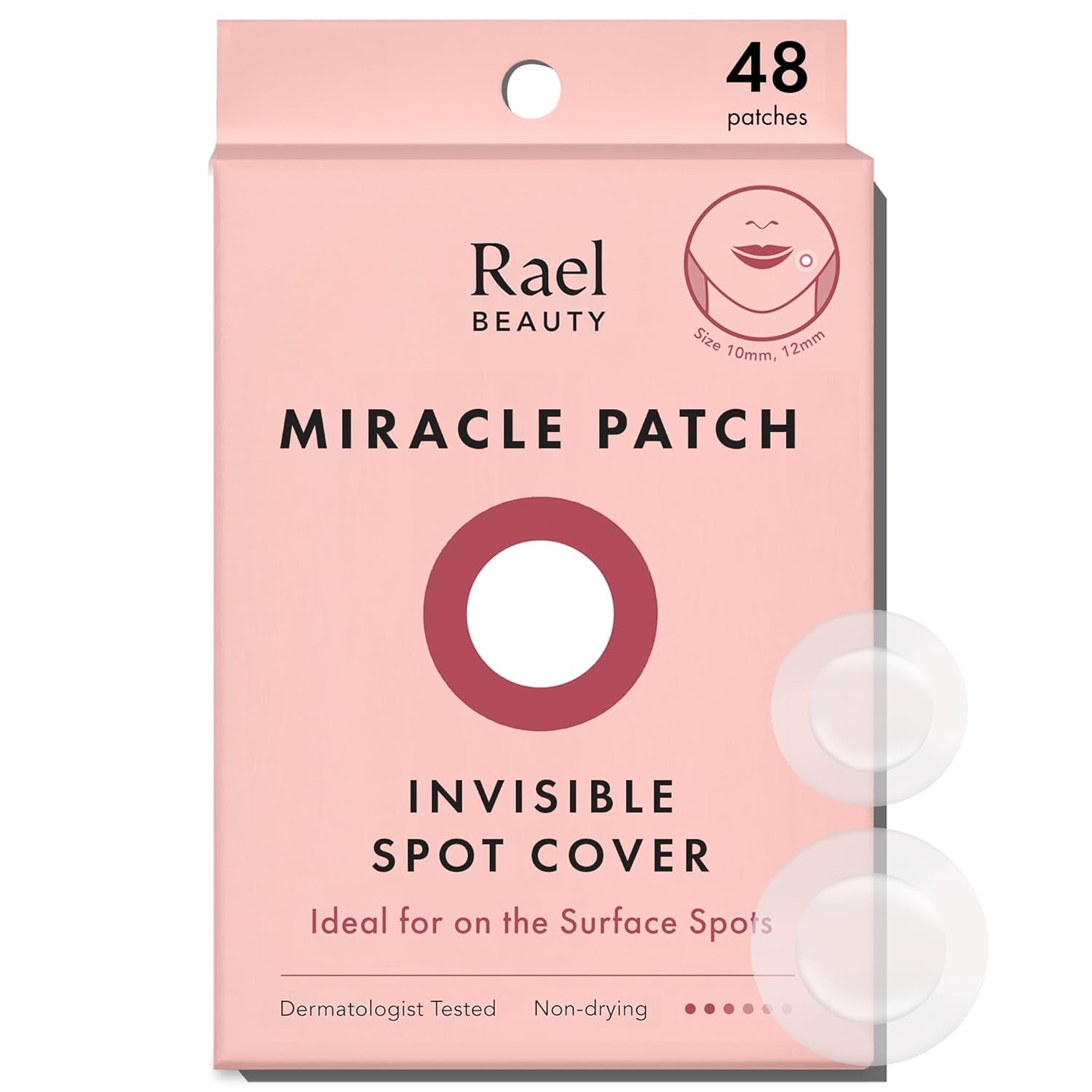Pimple Patches, Miracle Invisible Spot Cover - Hydrocolloid Acne Patch, Treatment for Breakouts, Absorbs Zits & Blemish, Korean Skin Care, 2 Sizes (96 Count)