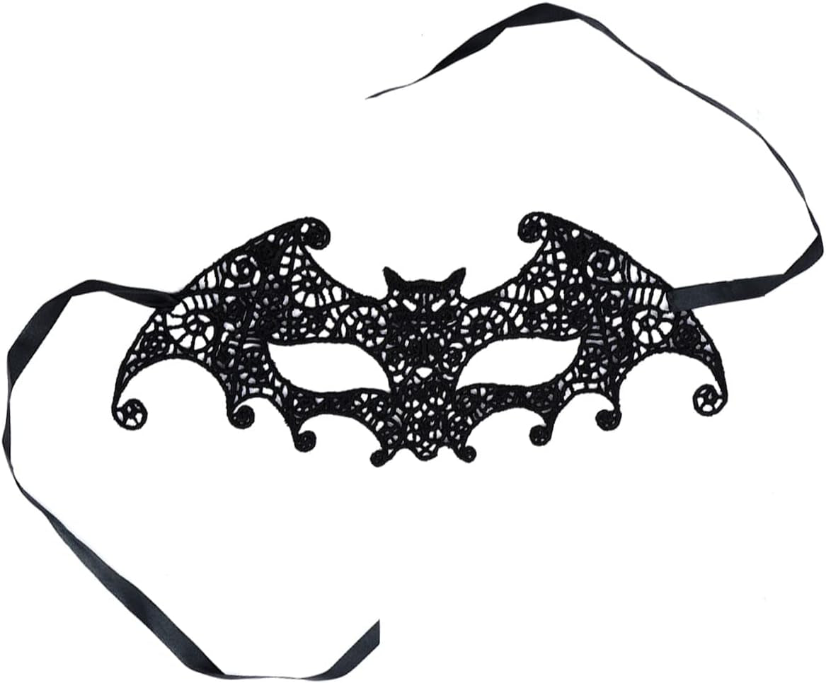 Halloween Costumes for Women, Women'S Halloween Lace Skeleton Poncho Costume,Include Lace Mask,One Size Fits All