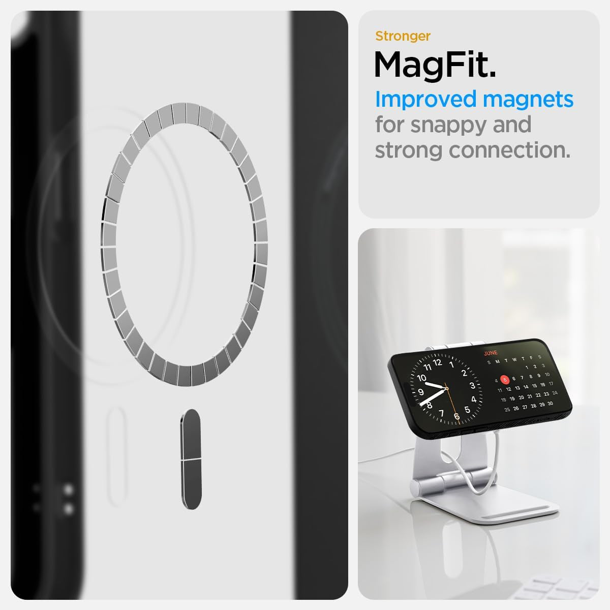 for Iphone 16E Case, Liquid Air Magfit [Compatible with Magsafe Accessories] [Military-Grade Protection] - Matte Black