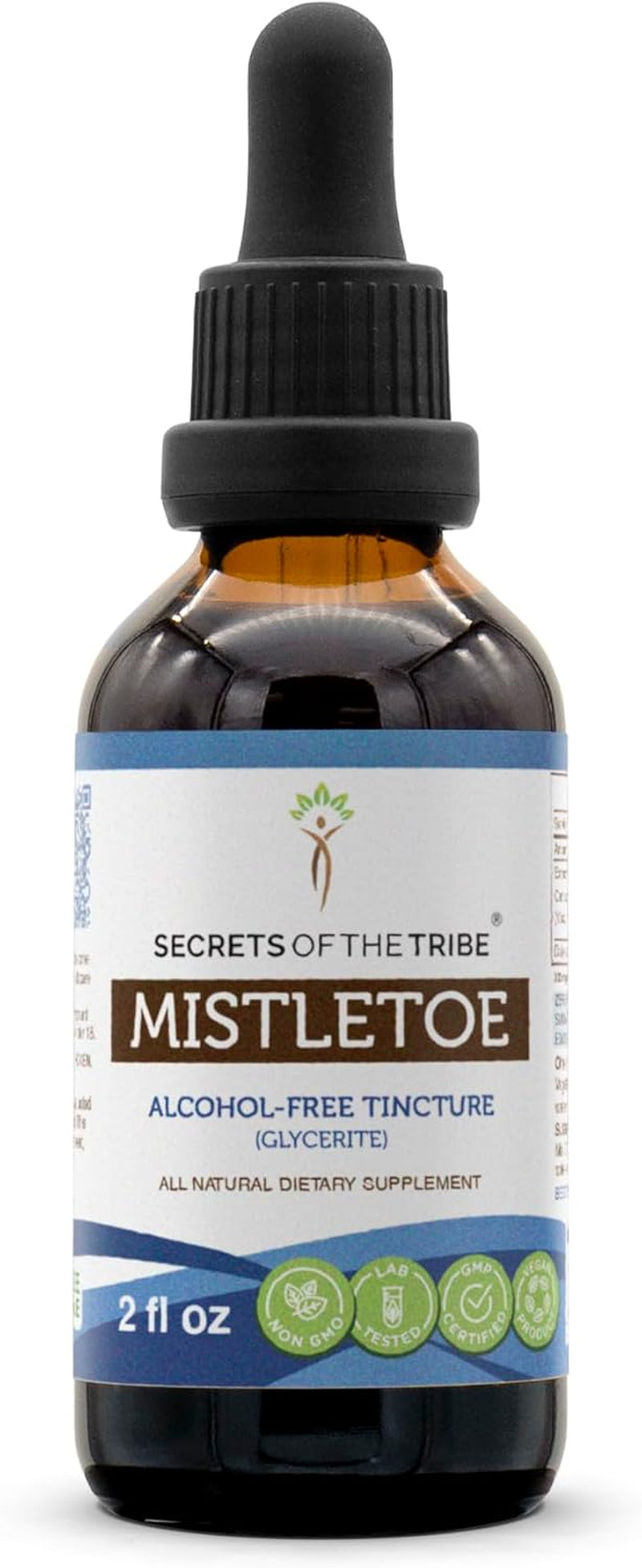 Mistletoe Tincture Alcohol-Free Extract, High-Potency Herbal Drops, Tincture Made from Mistletoe (Viscum Album) Dried Herb 2 Oz TLBH