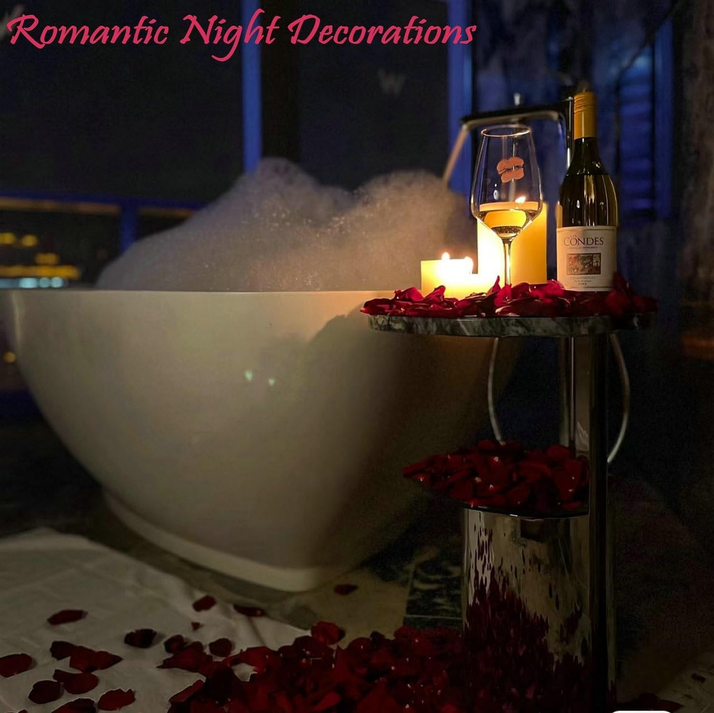 2200 PCS Dark-Red Silk Rose Petals for Valentine'S Day,Romantic Night,Wedding,Proposal Anniversary Flower Decorations