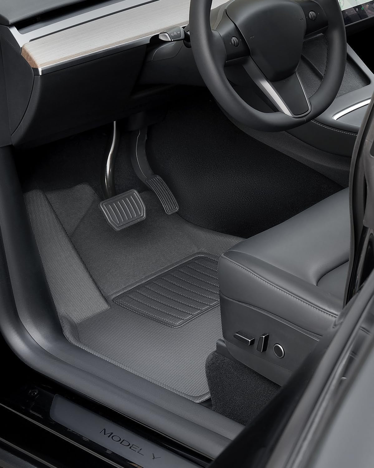 Floor Mats Full Set for Tesla Model Y Accessories 2025 2024 2023 2022 2021, XPE All Weather for Model Y Floor Mats 2021-2025 Front Rear Trunk Cargo Liner Mat, Interior Accessories 5 Seater