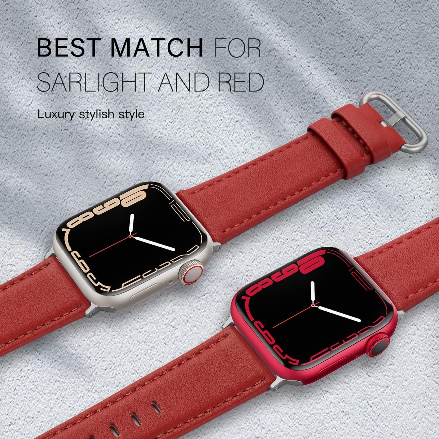 Leather Bands Compatible with Apple Watch 41Mm 38Mm 40Mm Band Women, Genuine Leather Band Replacement Strap Compatible for Iwatch Apple Watch Series 7 6 5 4 3 2 1 SE Sport Edition Women