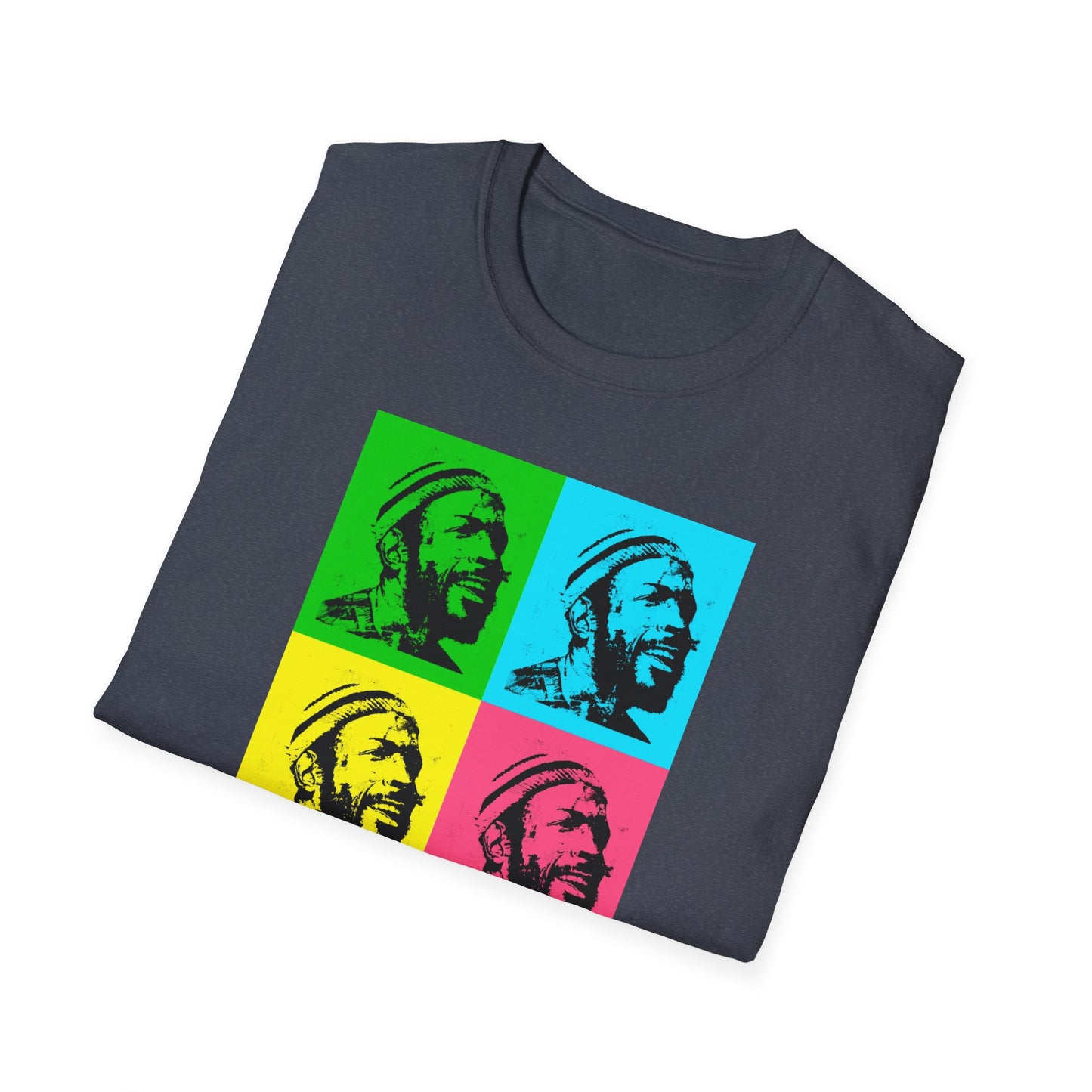 Marvin Gaye Abstract Paintings Andy Warhol Style Pop Art Unisex Soft style T-Shirt
