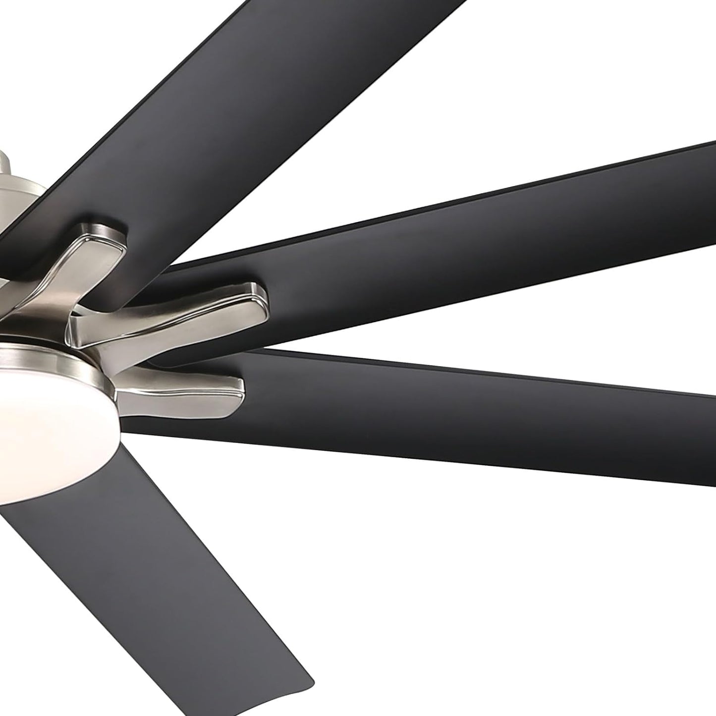 66 Inch Black Ceiling Fans with Lights and Remote, Indoor Outdoor Mordern Smart Ceiling Fan with Reversible Quiet DC Motor, 6 Speed, 8 Blades for Living Room Bedroom Patios Balcony