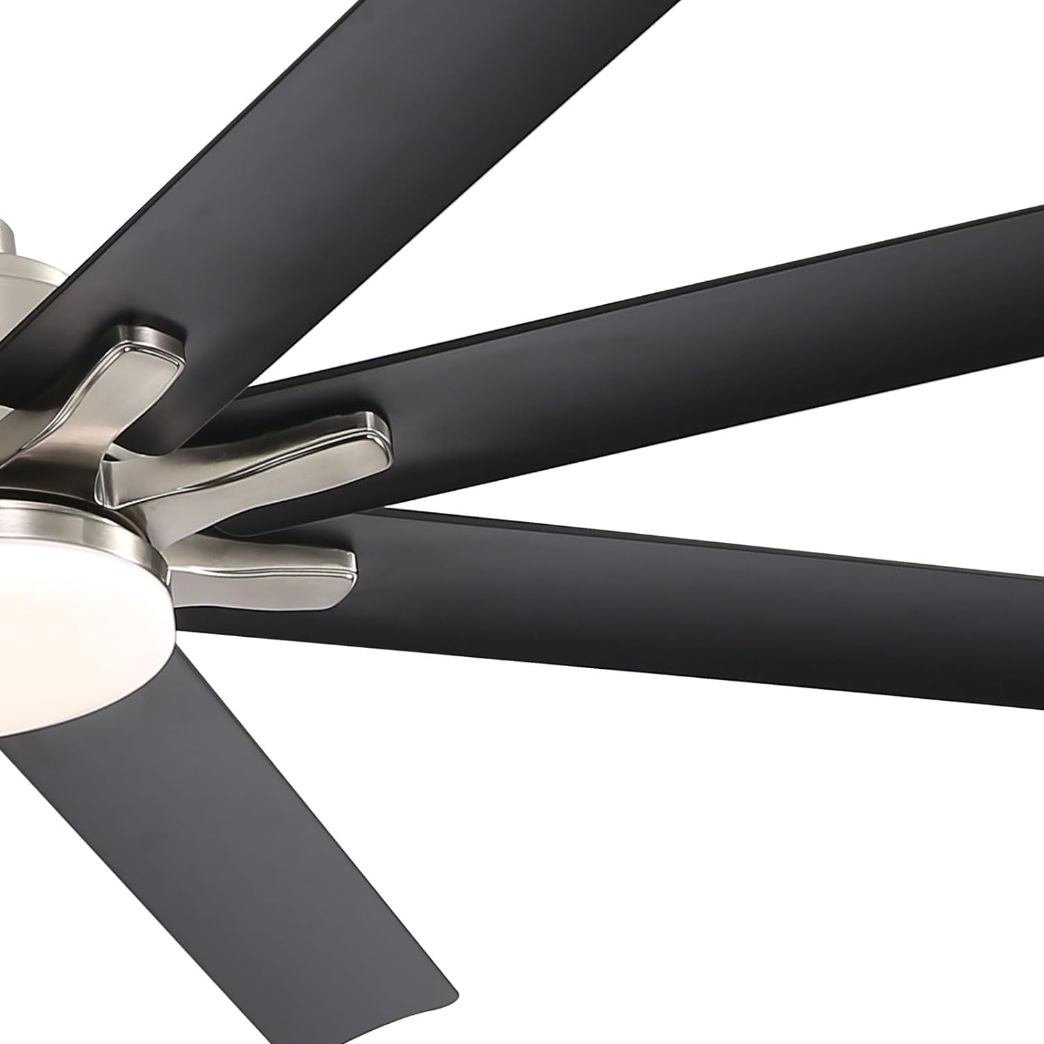 66 Inch Black Ceiling Fans with Lights and Remote, Indoor Outdoor Mordern Smart Ceiling Fan with Reversible Quiet DC Motor, 6 Speed, 8 Blades for Living Room Bedroom Patios Balcony