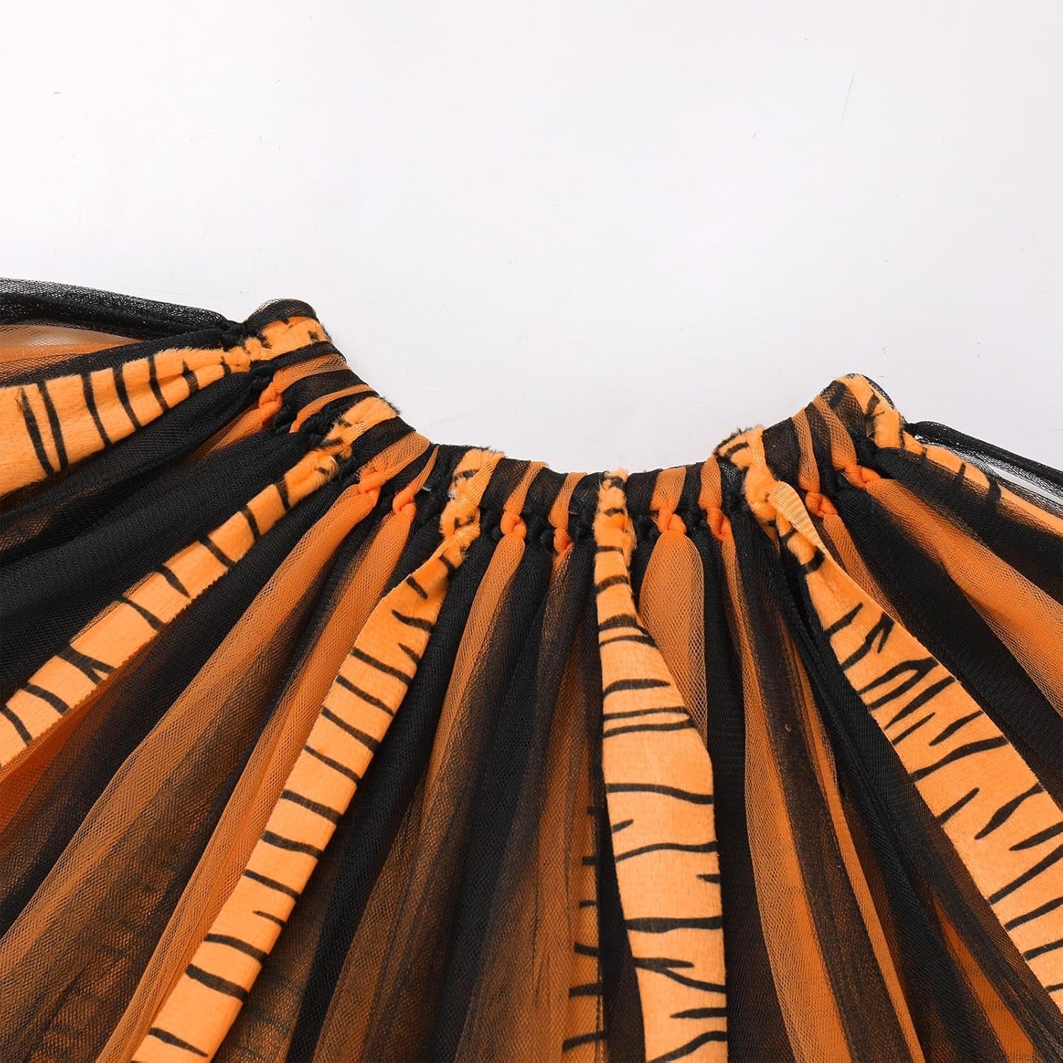 Baby Girls Jungle Animals Costume Tulle Tutu Skirt Ears Headband Bow Tie and Tail Set for Halloween Cosplay Dress Up